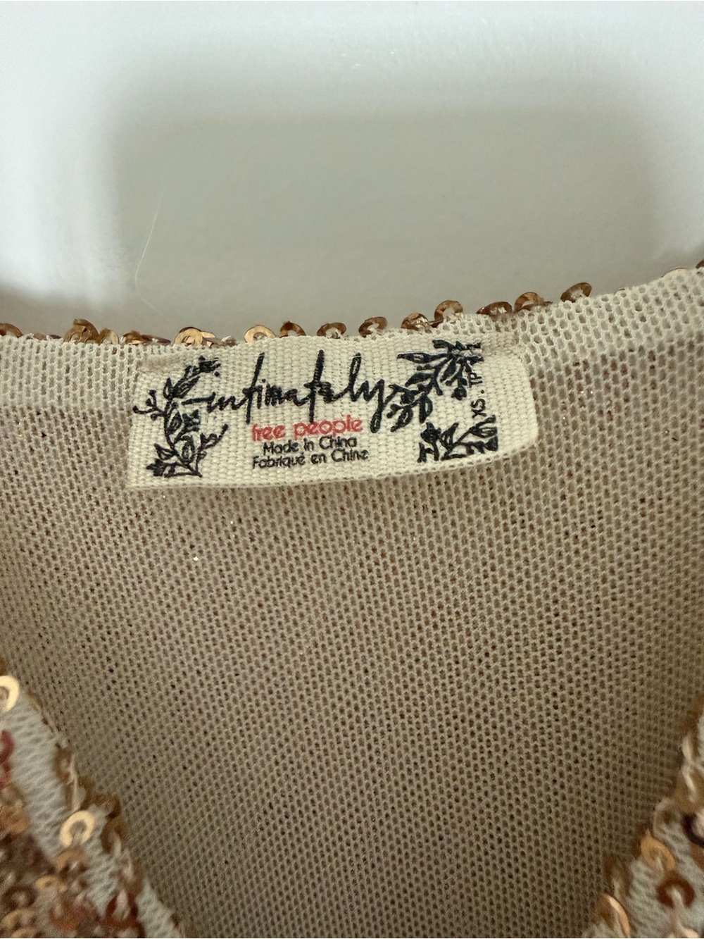 Free People Gold Sequin Bodysuit - Picture 2 of 5